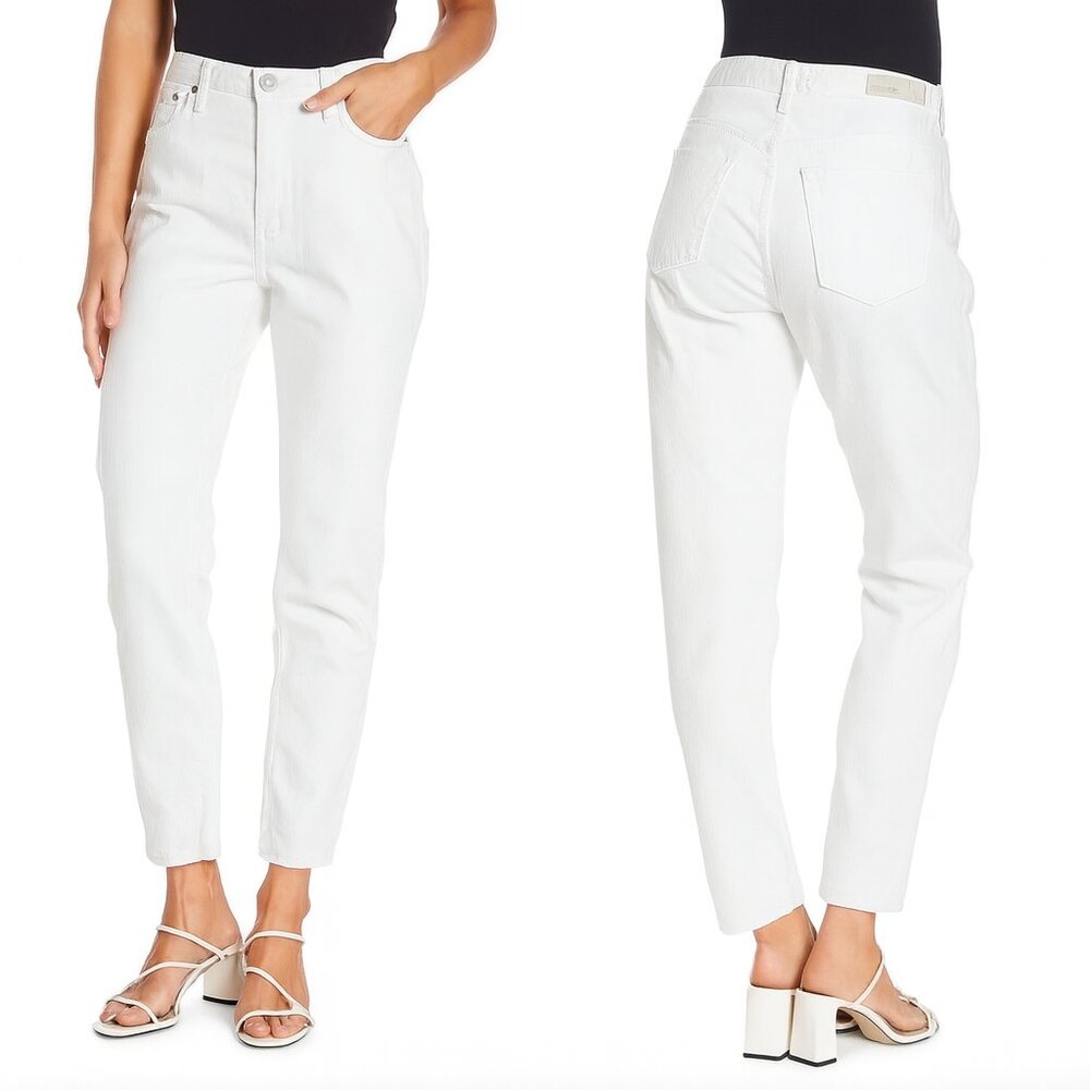 GRLFRND Kiara High Rise Skinny Jeans White Women’s Size 24 Cropped Ankle Denim